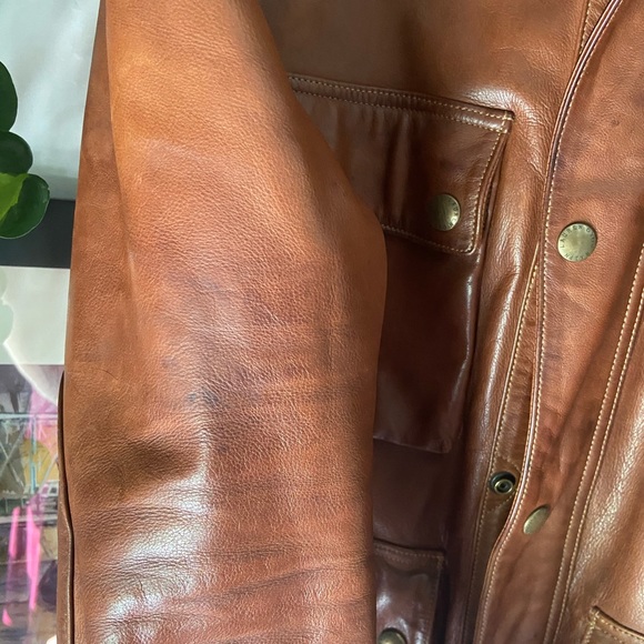 Men’s Ralph Lauren Southbury Leather Biker Jacket - Picture 12 of 16